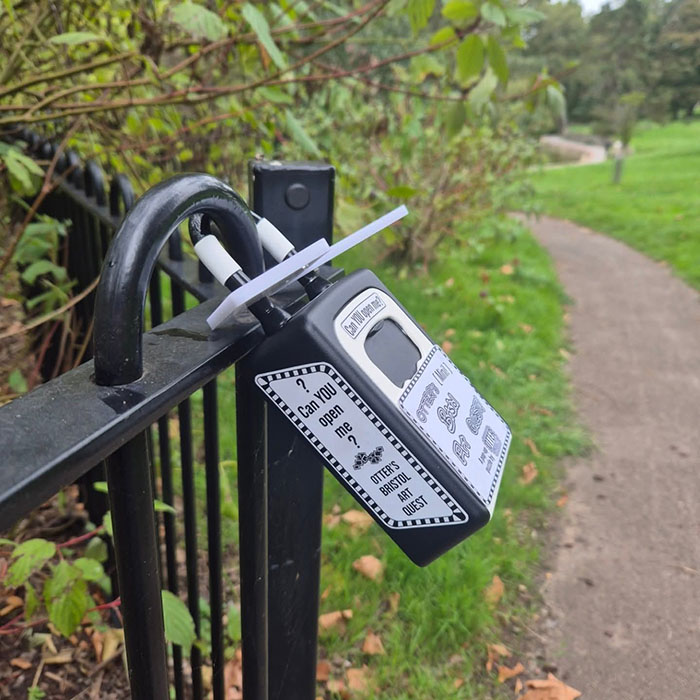 Bristol Pop-Up Puzzle from OTTER's Mini Quest hidden in park